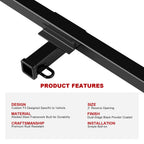 2 Inch Trailer Hitch Receiver for Isuzu Hombre (1996-2020)