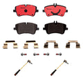 Front Ceramic Brake Pads Set of 4 & 2 Sensors for Mercedes A209 C209 CLK350