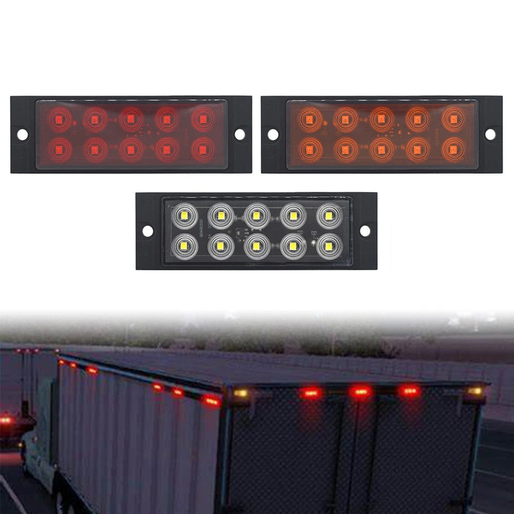10 LED Side Marker Lamps for Car Bus Truck Trailer Lorry Tractor Camper