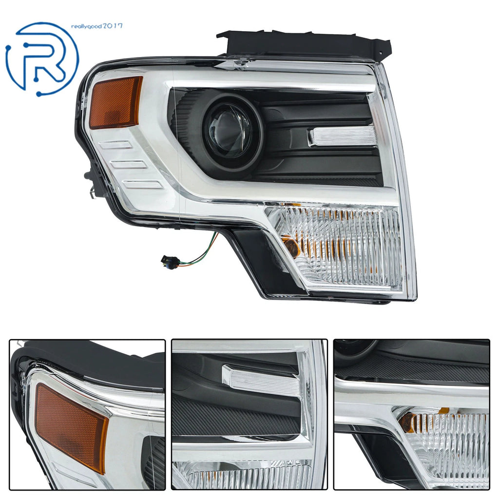Chrome Projector Headlight for Ford F150 (2013-2014) Right Side