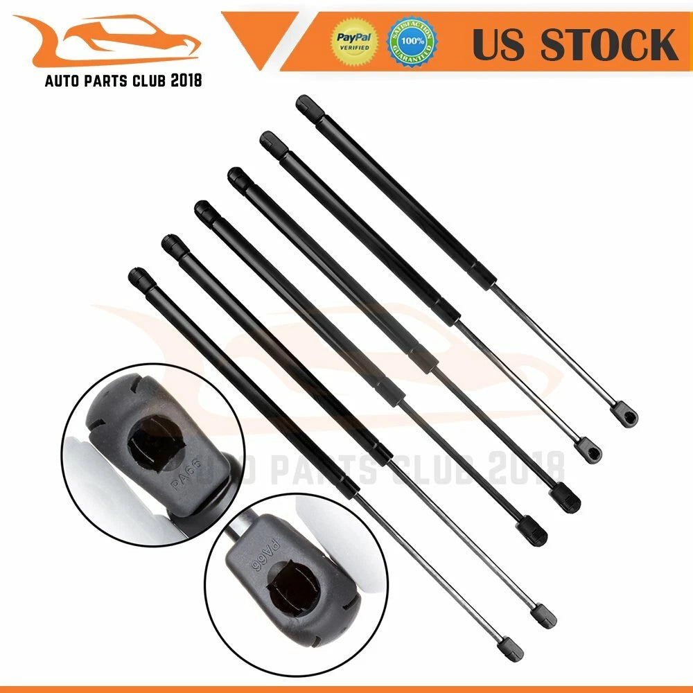 Set of 6 Lift Supports for Hyundai Santa Fe (2001–2006)