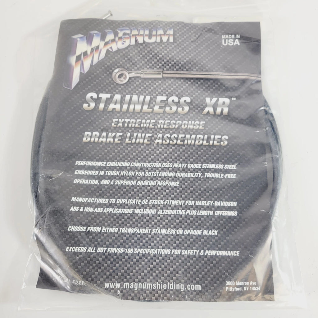 Hydraulic Clutch Line for Magnum XR (OE Black, Chrome Fittings, 68")