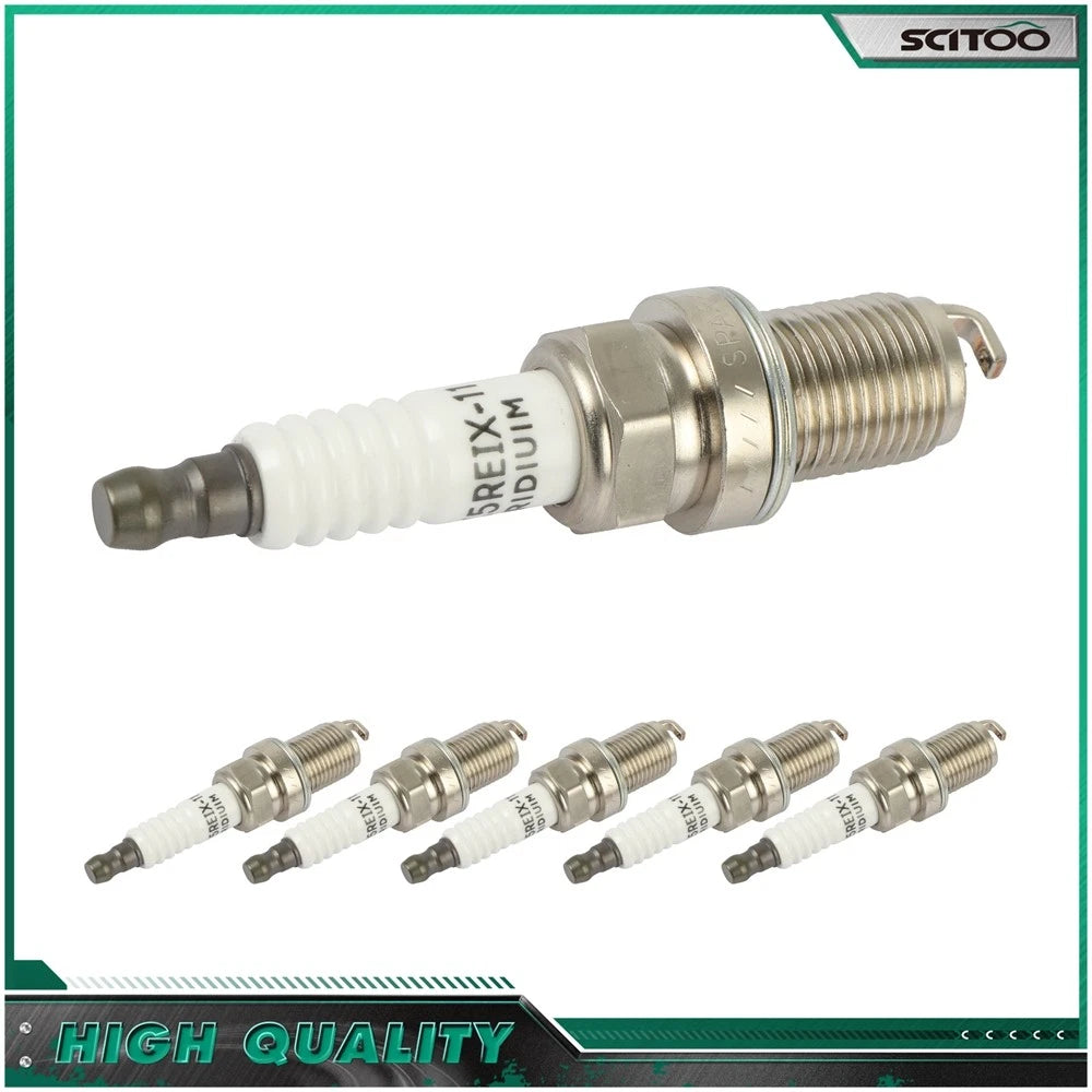 Set of 6 Iridium & Platinum Spark Plugs for Chevrolet Tracker Suzuki Grand Vitara (1999–2005)