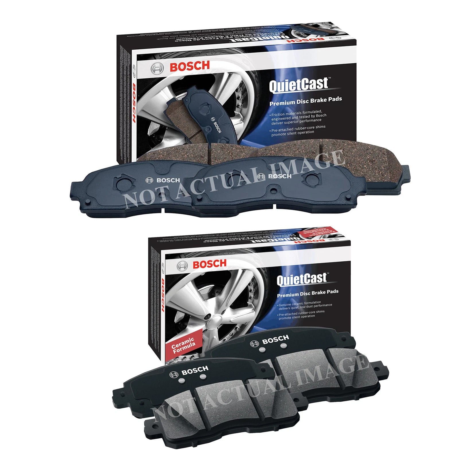 Bosch QuietCast Ceramic Disc Brake Pads Kit for Hyundai Kia L4