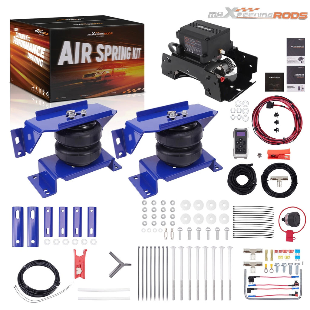 Wireless Compressor Kit + Air Suspension Bags for Dodge Ram 3500HD (2007–2009)