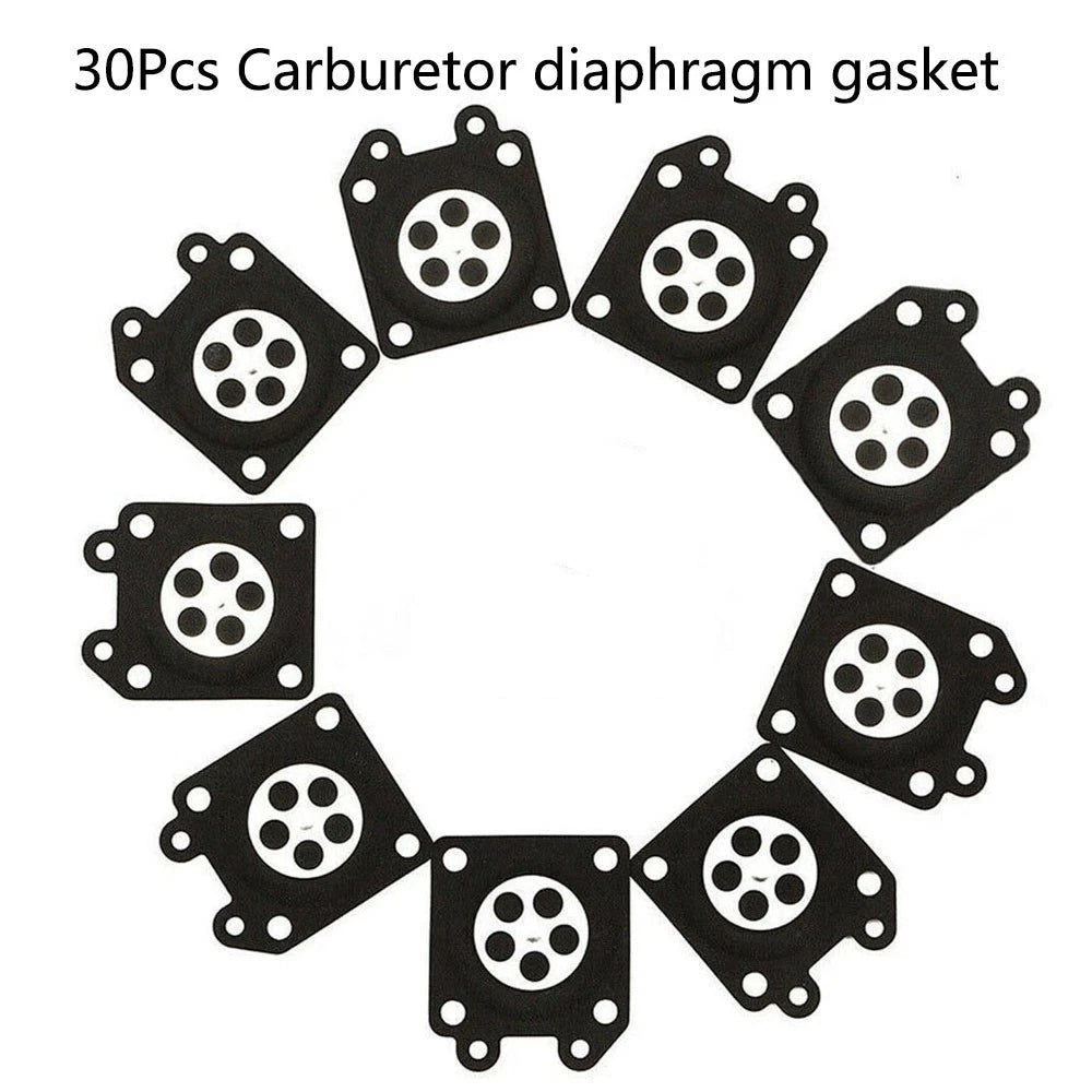 30Pcs Carburetor Metering Diaphragm Gasket for Walbro (95-526-9, 95-526)
