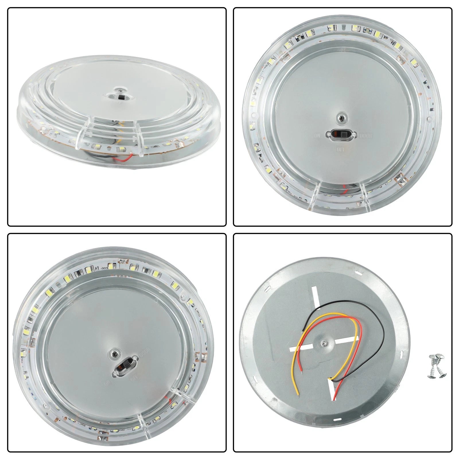 12V LED Roof Ceiling Interior Light for Camper Van Boat Bus Caravan