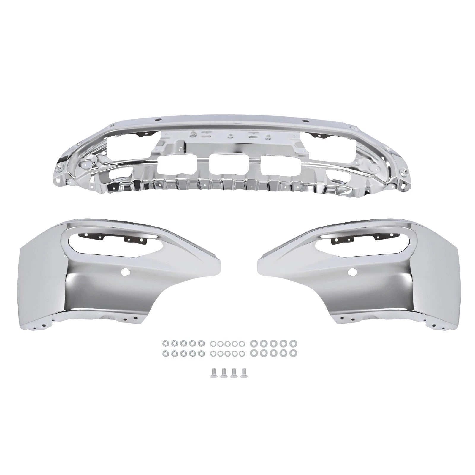 Chrome Front Bumper Cover for GMC Sierra 1500 (2016–2018)