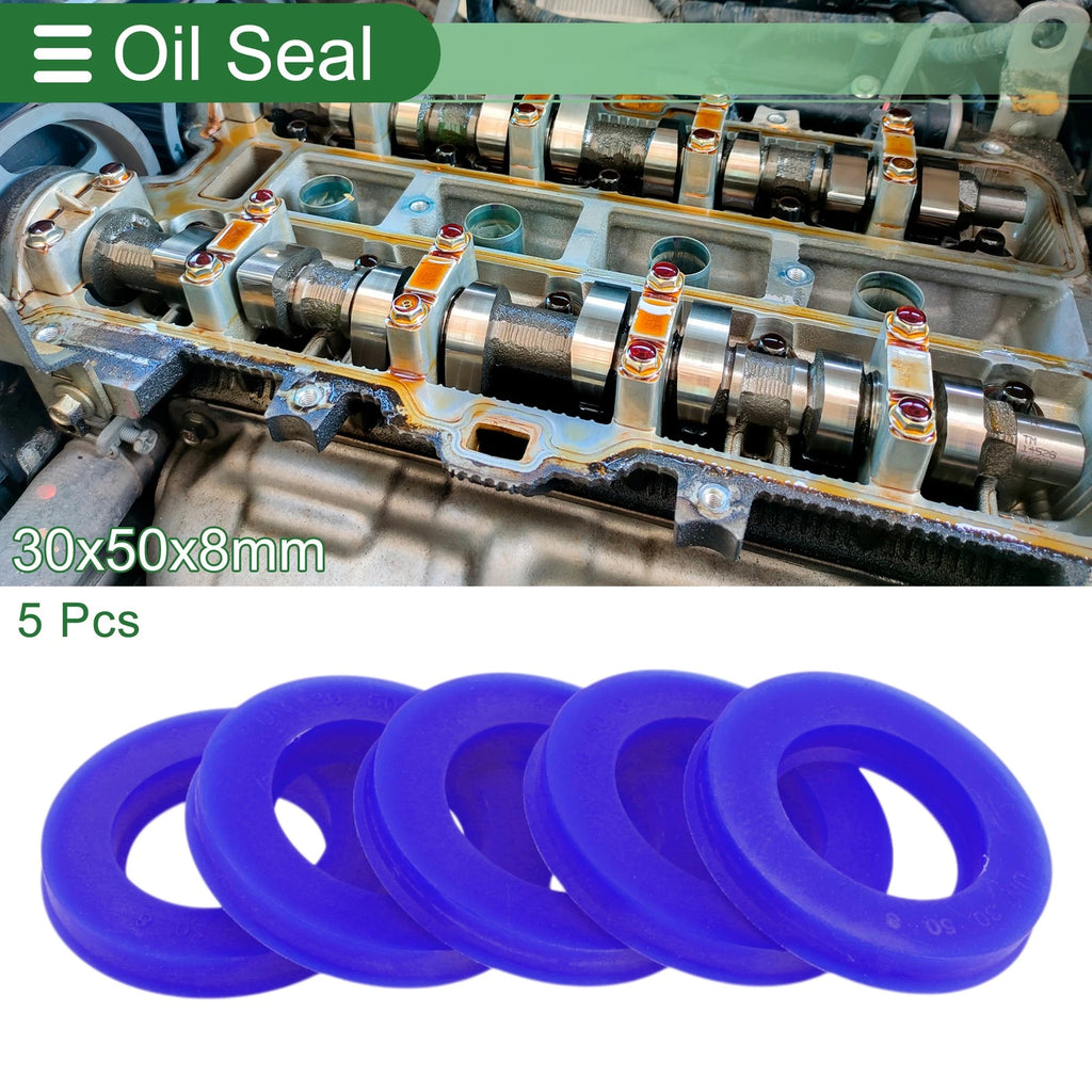 Set of 5 Oil Seal Rotary Shaft Seal 30x50x8mm for Various Models