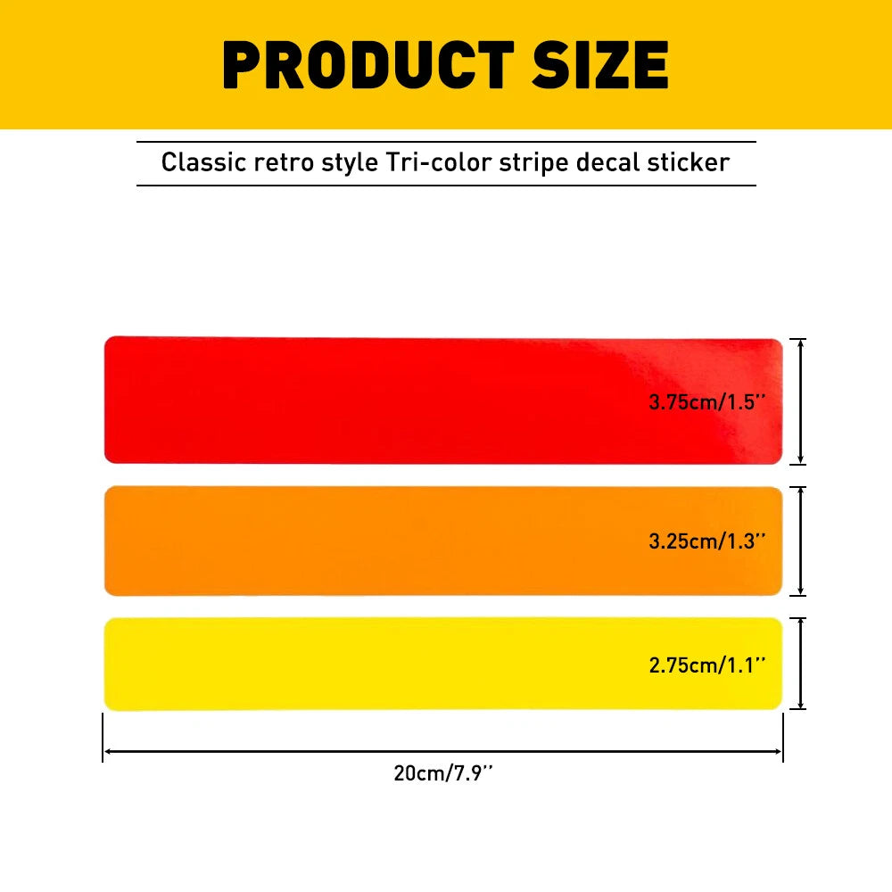 Tri-color grille sticker for Toyota Tacoma (2016-2020)
