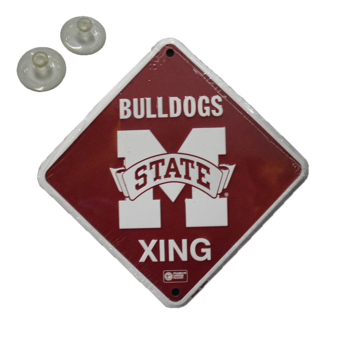 Mississippi State Bulldogs Metal Crossing Sign 6"x6"
