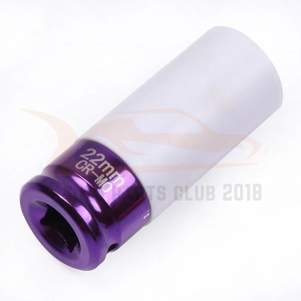 Set of 5 Deep Impact Sockets for Wheel Protectors (1/2" 15-22mm)