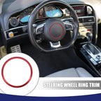 Red Steering Wheel Decal Sticker Cover Trim for Audi Q3 Q5 A5 (2012–2016)