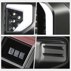 3D Bar Full LED Tail Brake Lights for Silverado 1500 LTD WT LT (2019–2024)