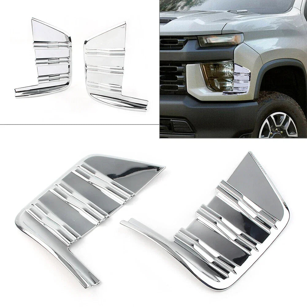 Front Fog Light Covers for Chevrolet Silverado 1500 (2019-2020)