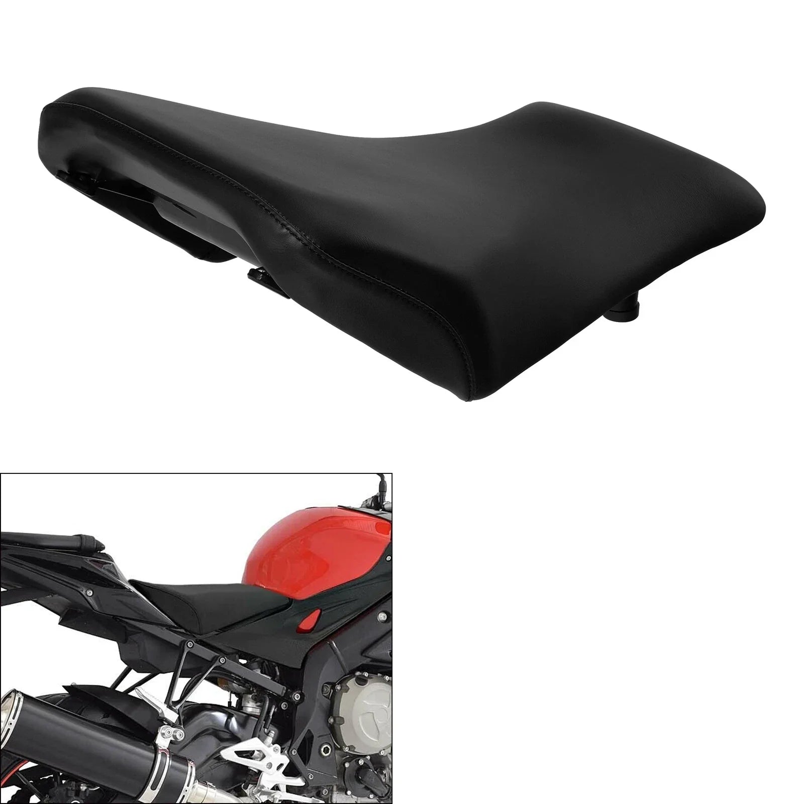 Black Front Rider Driver Seat for BMW S1000RR, HP4 (2012-2018)