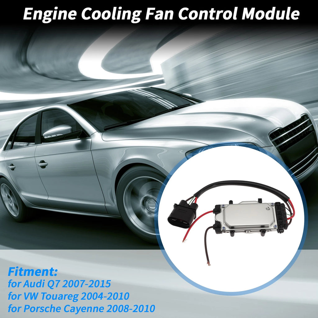 Engine Cooling Fan Control Module 7L0959455D/7L0959455G for Audi Q7 (2007–2015)