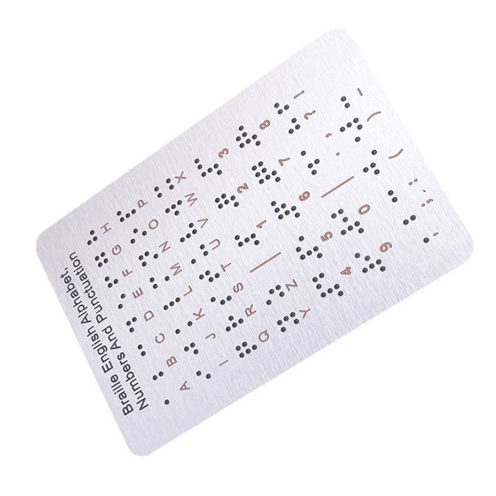 Tactile Braille Learning Tool Metal Board for Blind Education (2023)