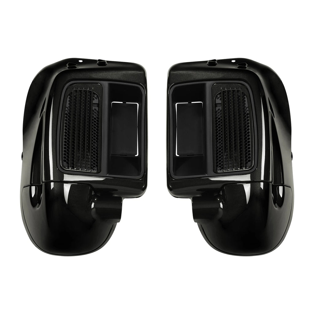 Lower Vented Leg Fairings for Harley Road Glide King (2014–2025) Black Quartz