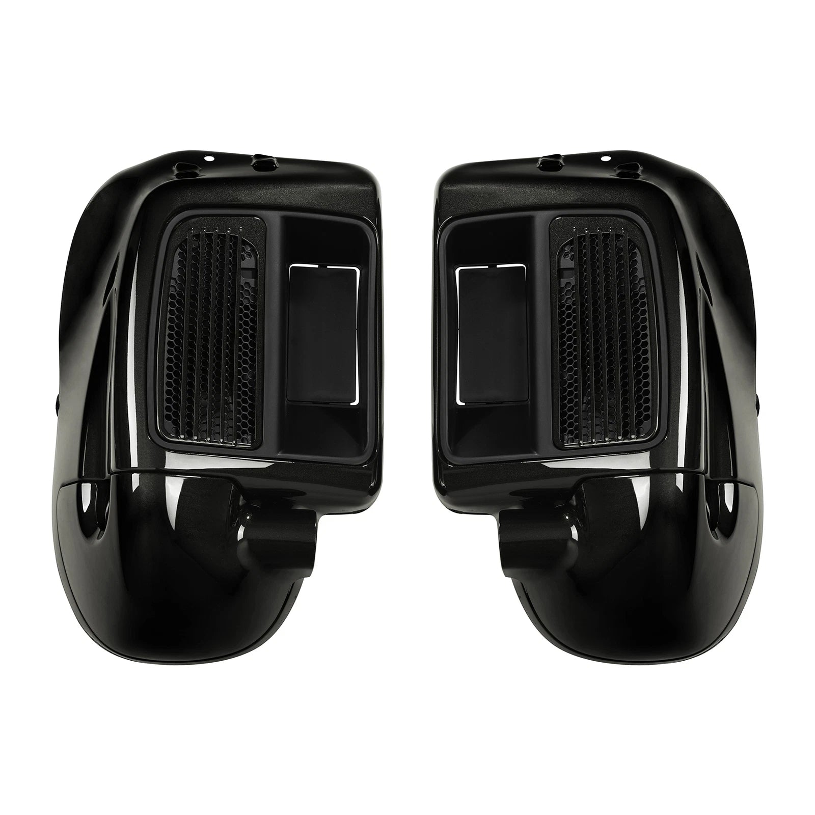 Lower Vented Leg Fairings for Harley Road Glide King (2014–2025) Black Quartz