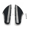 Shark Fin Passenger Footboard for Harley Dyna (2006–2017) Softail (2000–2019) Black