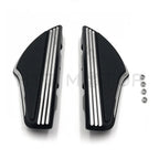 Shark Fin Passenger Footboard for Harley Dyna (2006–2017) Softail (2000–2019) Black