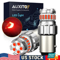2X 1157 LED Pure Red Brake Tail Stop Light Bulbs for