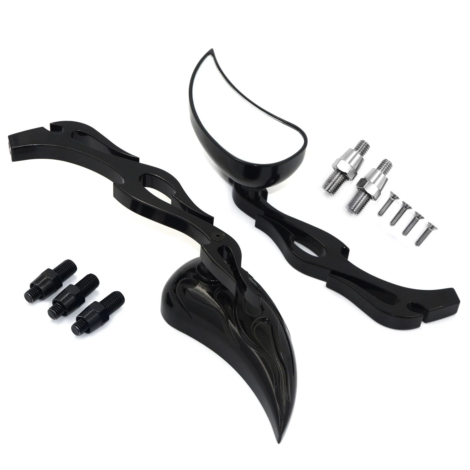 Teardrop Mirror for Yamaha Cruiser Royal Star Road Star V-Star Max Warrior (1996–2023)