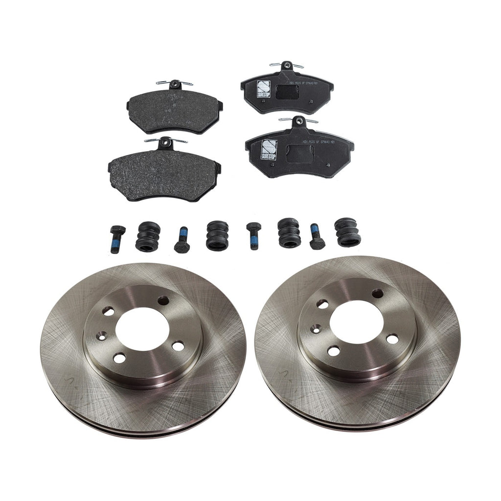 Brake Disc Rotors and Pads Kit for VW Golf Jetta Passat Cabrio