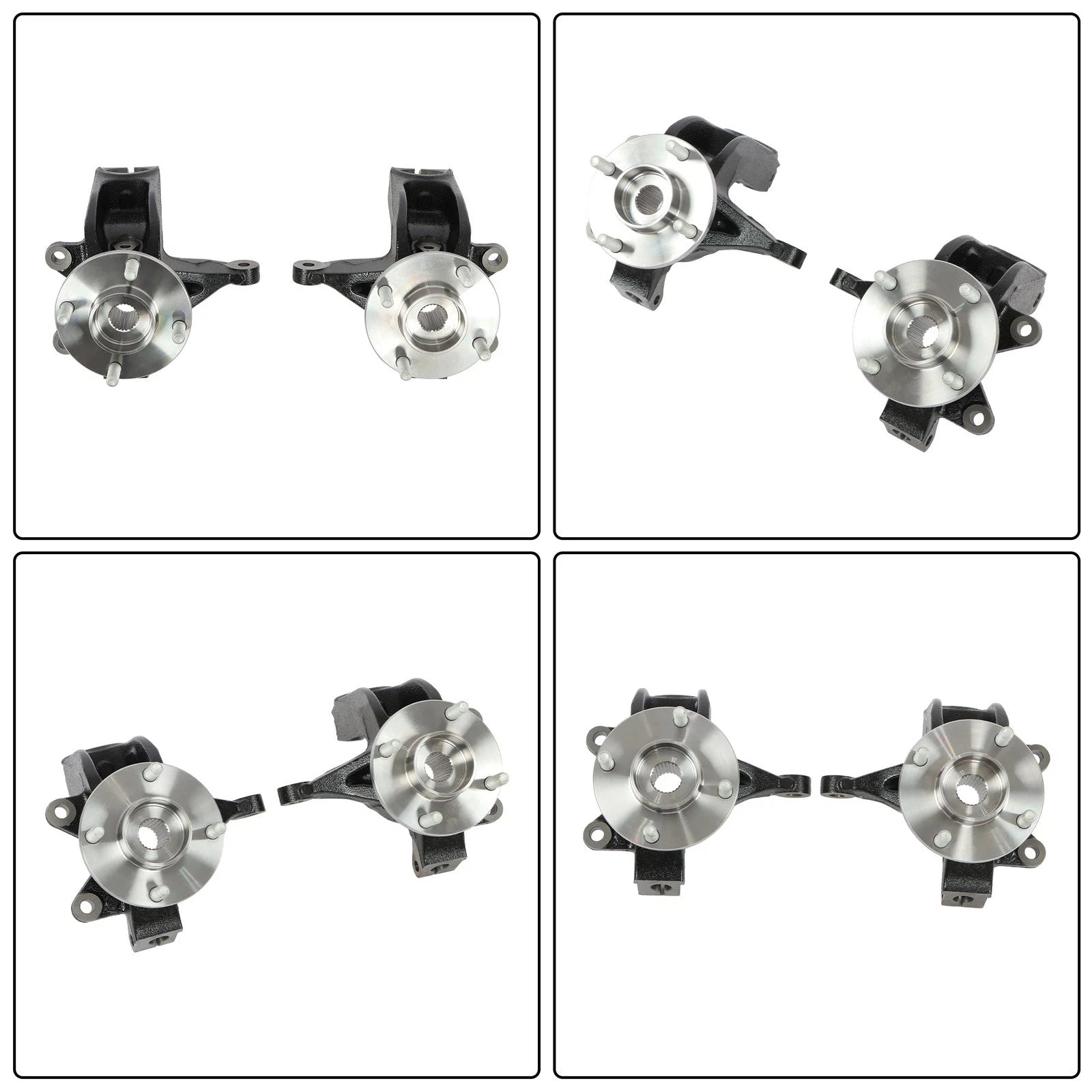 Set of 2 Loaded Steering Knuckles for Ford Focus (2006-2011)