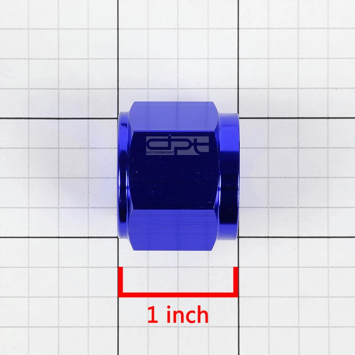 10AN Blue Aluminum/Steel Hard Line Tubing Sleeve Nut Flare Fitting
