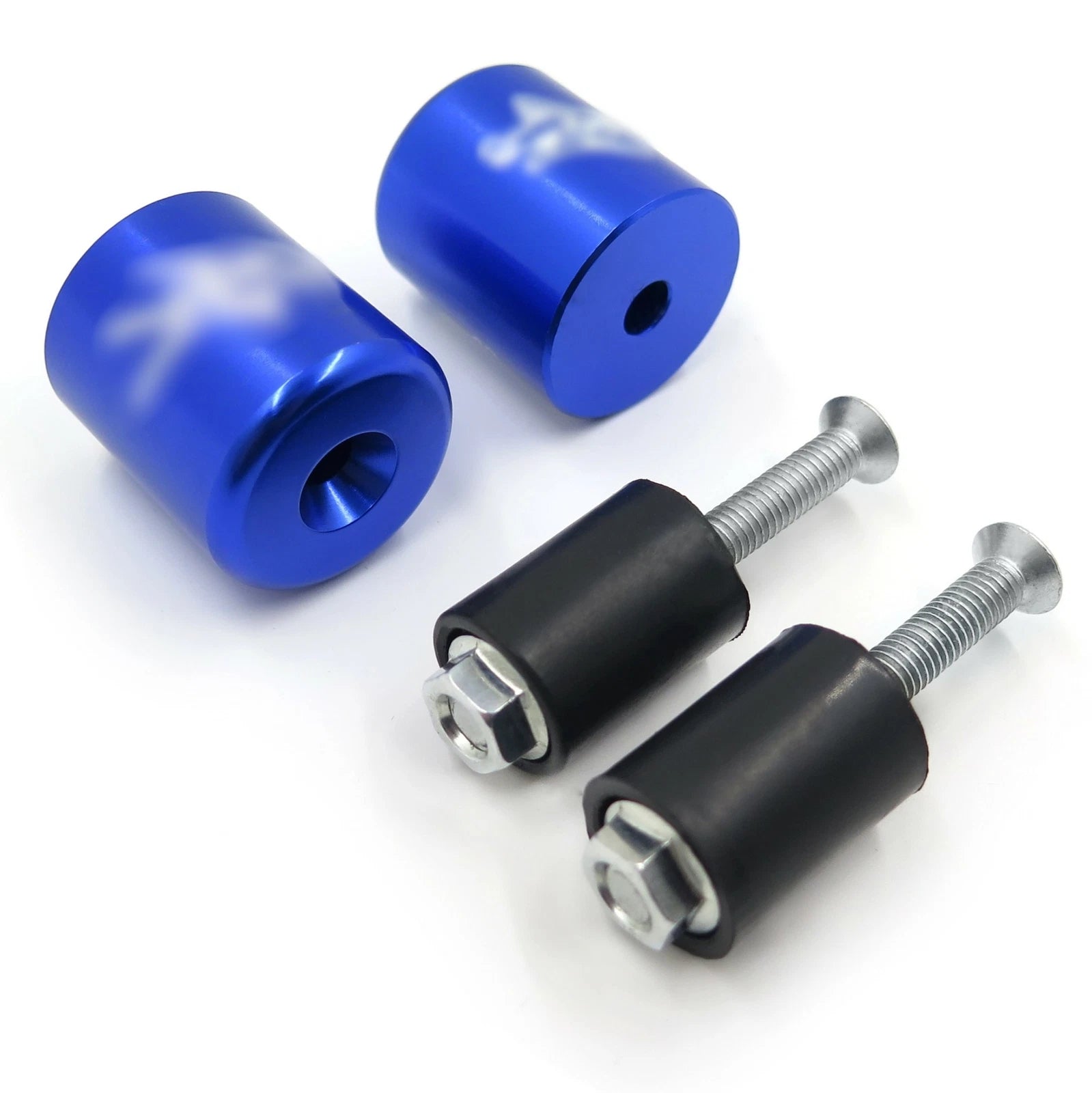 Blue Rubber Hand Bar End for Suzuki GSXR 600 750 1000 GSX1300R (1999–2012)