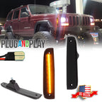 Smoked Amber LED Front Side Marker Lights for Jeep Cherokee (1997–2001)