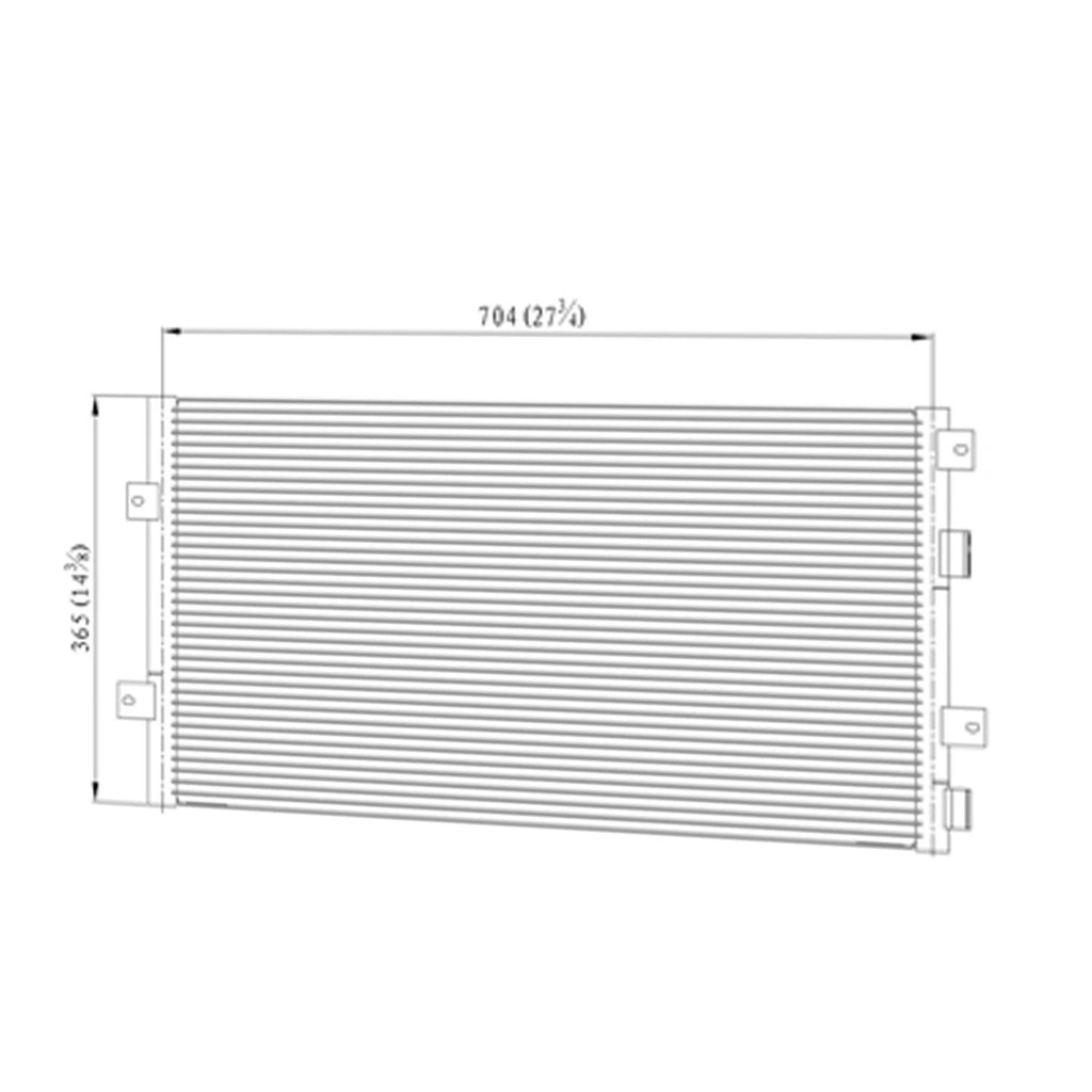 Replacement A/C Condenser for Chrysler 300M (1999–2004)