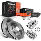 Set of 2 Front Brake Rotors & Pads for Buick Chevrolet Saturn