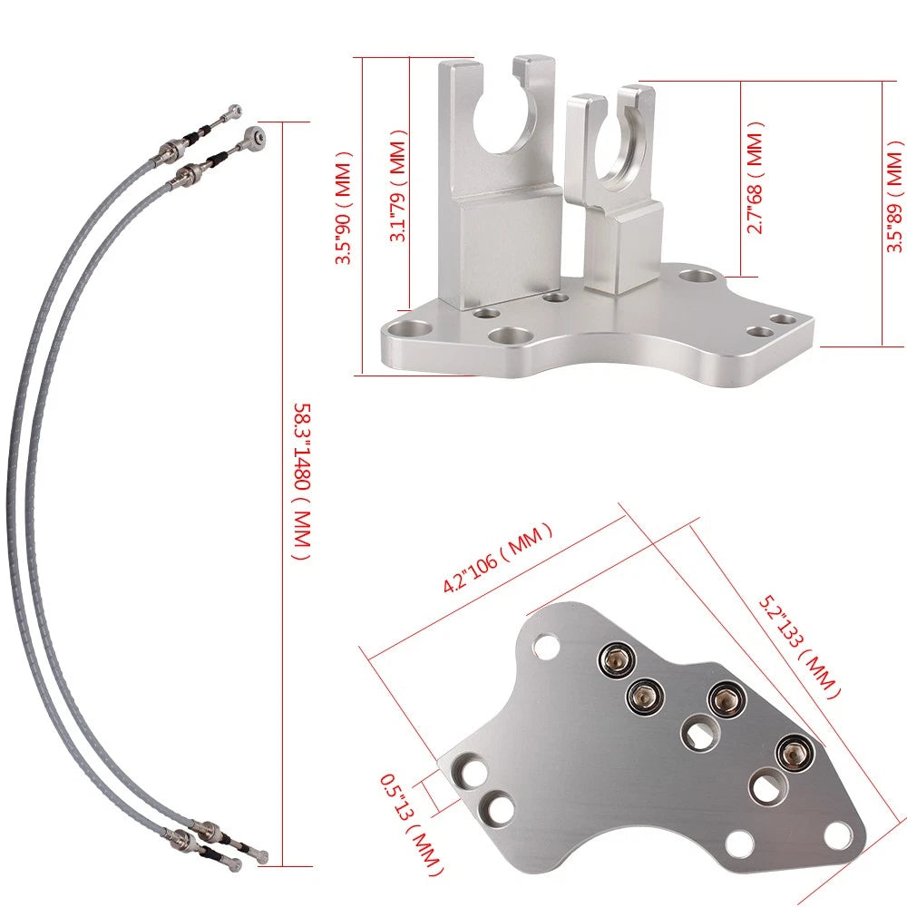 Shifter Cables with Bracket for Honda H Series Swap EG EK