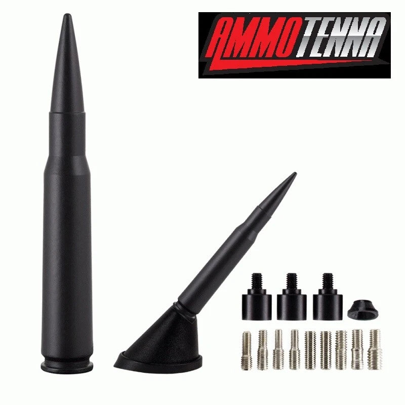 Replica Bullet Radio Antenna Billet 50 Cal 5.5 for Universal Fit (All Years)