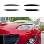 2X Front Headlight Eyelid Trim for Mazda MX-5 NC Miata (2009–2015)