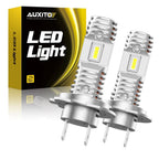 H7 LED Headlight Bulbs Kit for High/Low Beam (50000LM, 6000K)