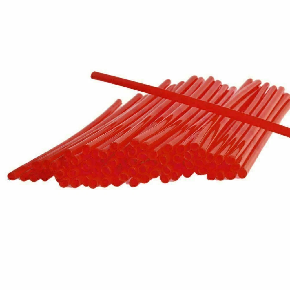 72Pcs Red Spoke Wrap Covers for Motorcycle Wheels (18–21 Inch)