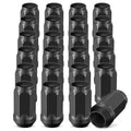 Set of 24 Black Bulge Acorn Lug Nuts for Chevy GMC Silverado Sierra 1500