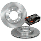 Front Disc Rotors + Brake Pads Kit for BJ73 BJ74 FJ70 FJ73 70 Series (1984-1992)