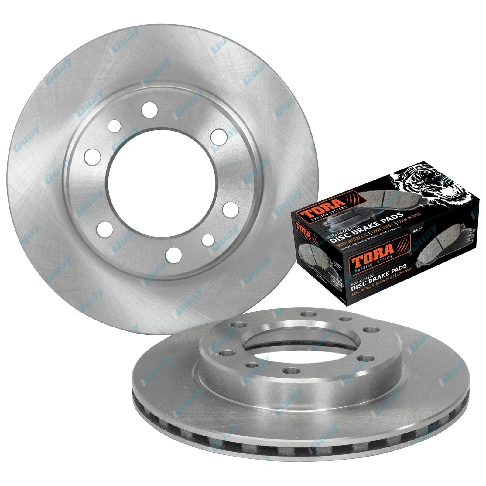 Front Disc Rotors + Brake Pads Kit for BJ73 BJ74 FJ70 FJ73 70 Series (1984-1992)