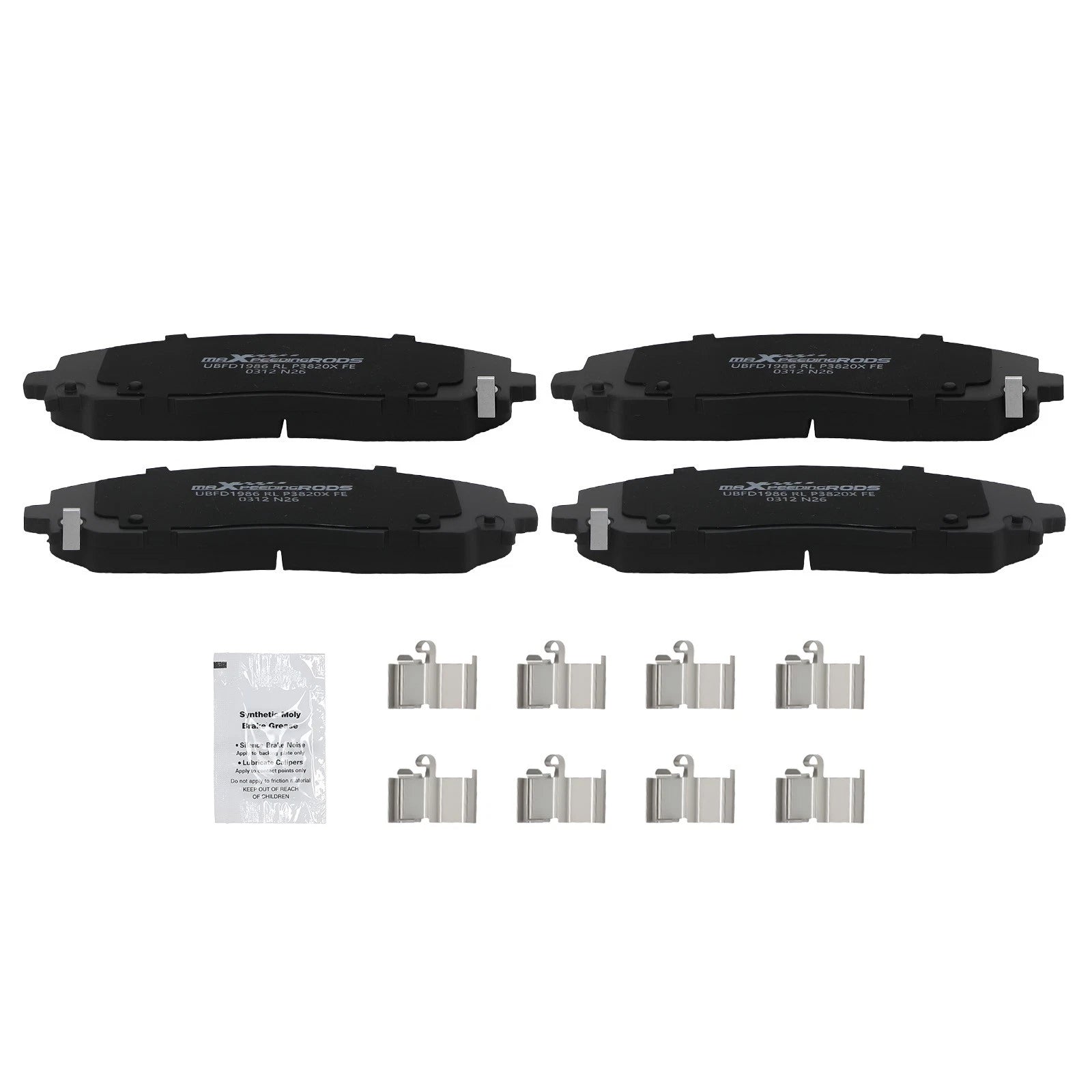 Front Disc Brake Pads Kit for Chrysler Voyager/Jeep Gladiator (2020–2025) D1589