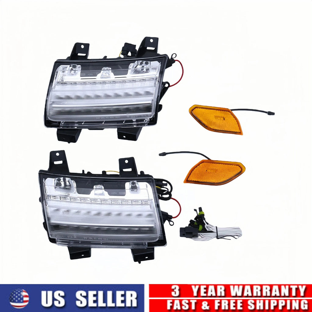 2X LED Turn Signal Light w/DRL for Jeep Wrangler JL (2018–2022)