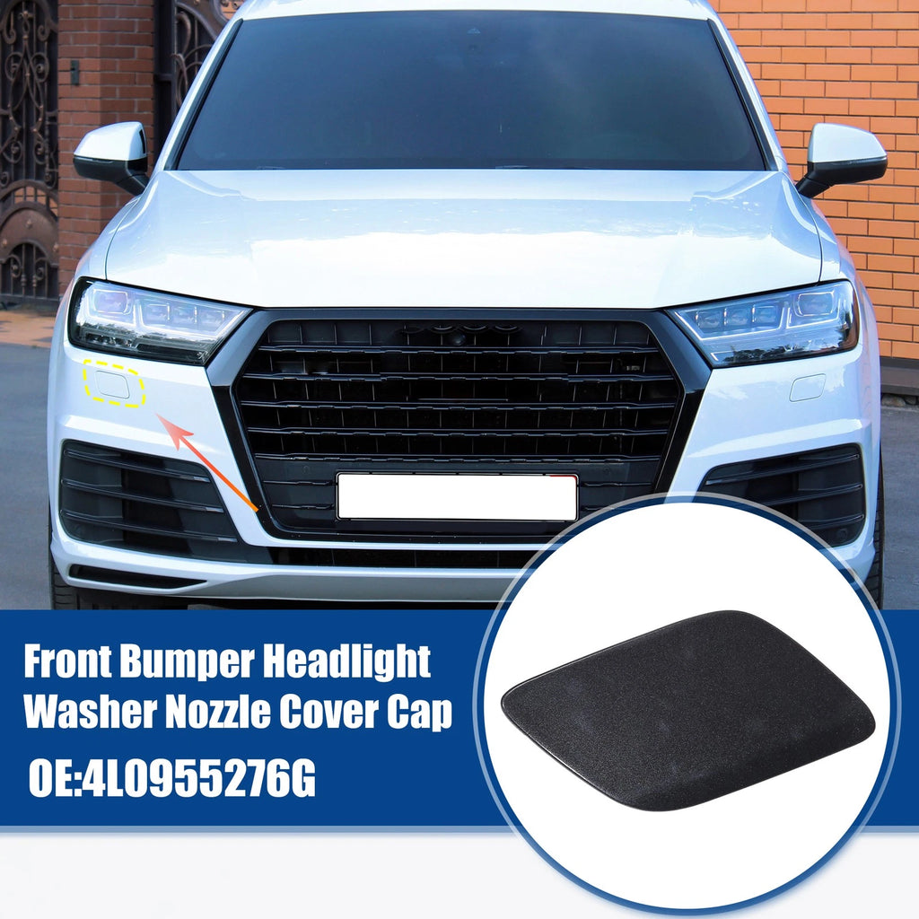 Front Right Headlight Washer Nozzle Cover for Audi Q7 (2007–2015) - Deep Gray