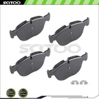 Front Low Dust Metallic Brake Pads for BMW X5 (2007–2013, 2016–2017)