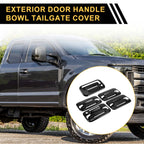 Set of 4 Exterior Door Handle Covers for Ford F-150 (2004–2014) Black