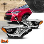 Dual LED Halo Projector Headlights for Peterbilt 388 389 567 (2008–2022)