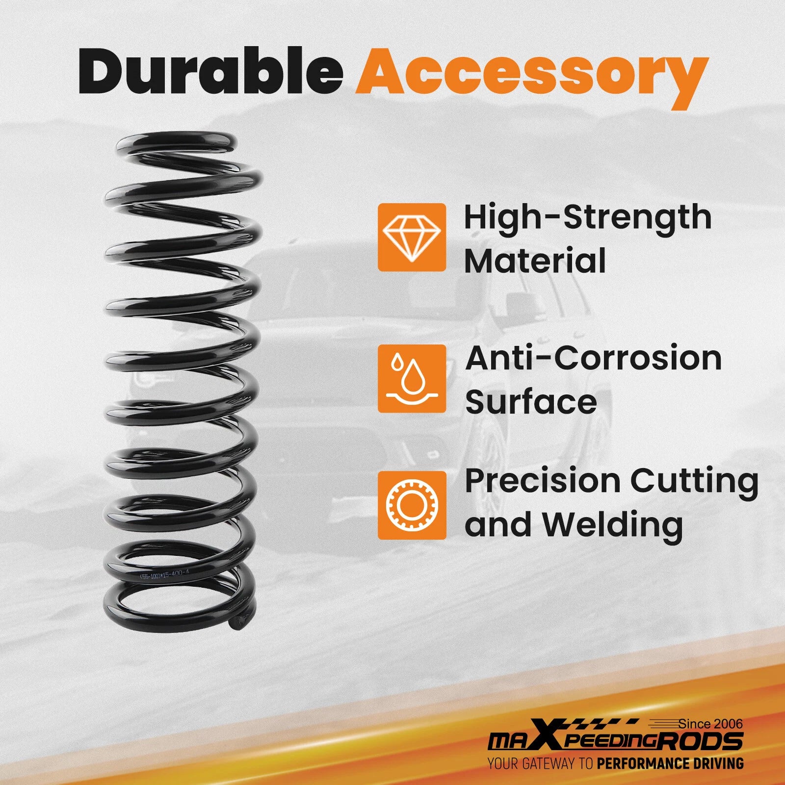 3.25in Suspension Lift Kit with Shocks for Jeep Wrangler JK (2007–2018)